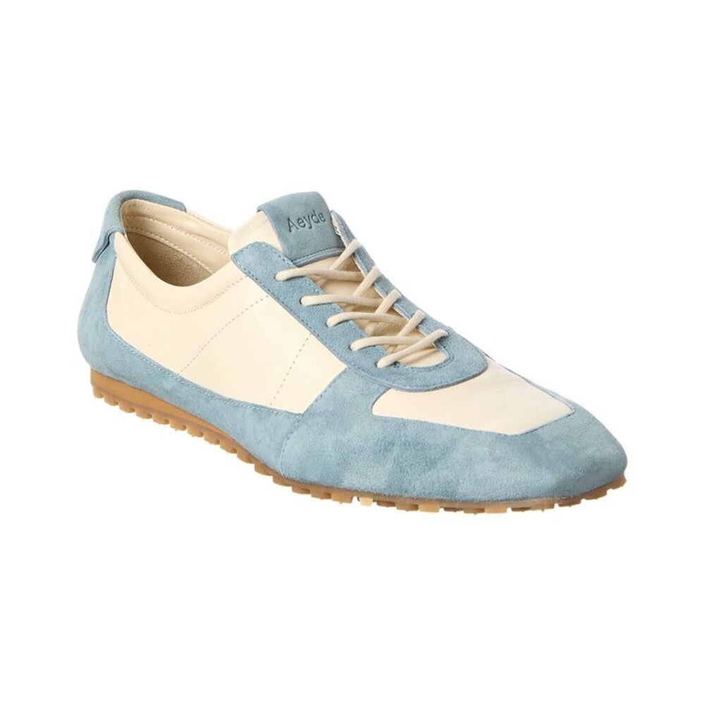 Aeyde Uma Suede & Leather Sneaker, Blue